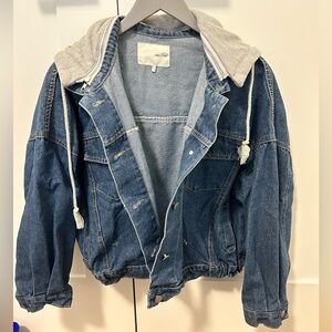 Oak and Fort Denim Bomber Jacket